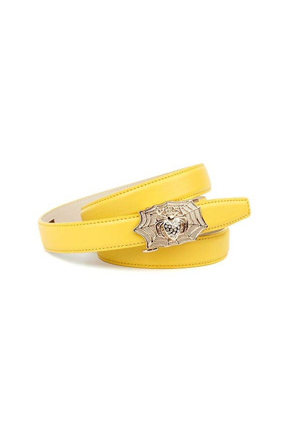Anthoni Crown K4spa.f20 Ceinture, Jaune Gelb 022 , 115 Taille Fabricant: 100 Femme