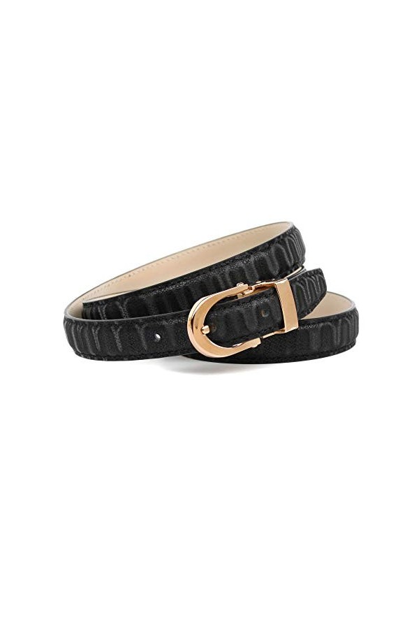 Anthoni Crown 433d10 Ceinture, Noir Schwarz 010 , 95 Taille Fabricant: 80 Femme