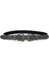 styleBREAKER Ceinture avec boucle double agrémentée style western, B-low Belt, réglable, femmes 03010085, taille:95cm, couleu