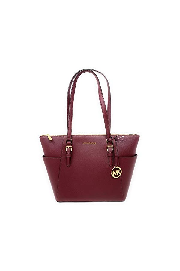 Michael Kors Charlotte Signature Large Top Zip Tote - Brown