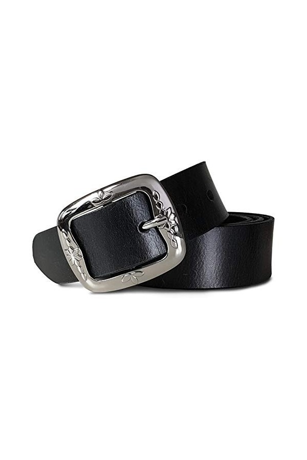 ROYALZ vintage Ceinture en cuir pour dames en cuir de buffle 38mm de large Ceinture en jeans pour dames en cuir pleine fleur 