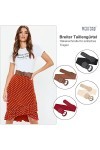 WERFORU Ceinture large extensible pour femme - Boucle élastique à crochet, G-noir+marron+rouge+beige, Anzug für Taillenumfang