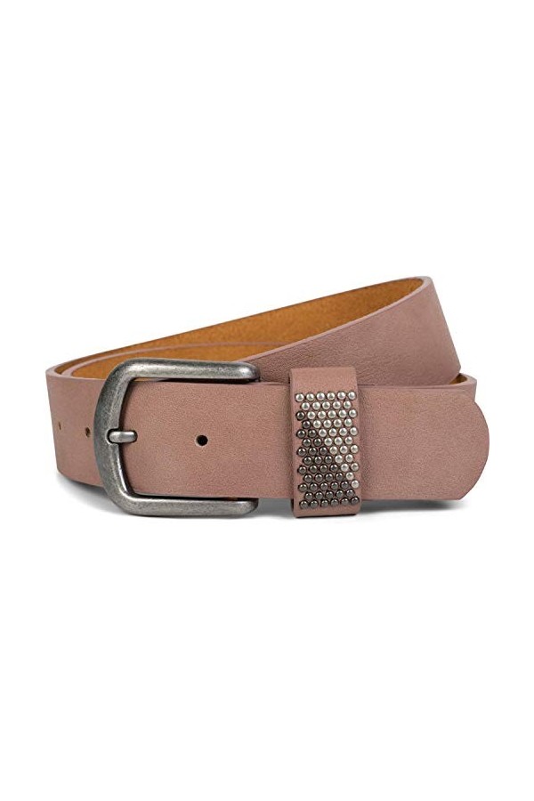 styleBREAKER Ceinture avec clous bicolores sur la boucle, ceinture à rivets, ajustable, unisexe 03010088, taille:95cm, couleu