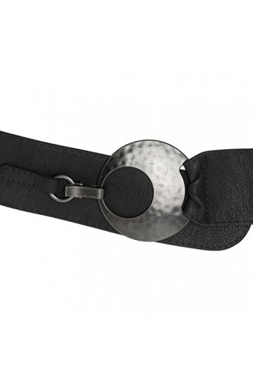 Caspar GU225 Ceinture large pour femme, Taille:105, Couleur:noir