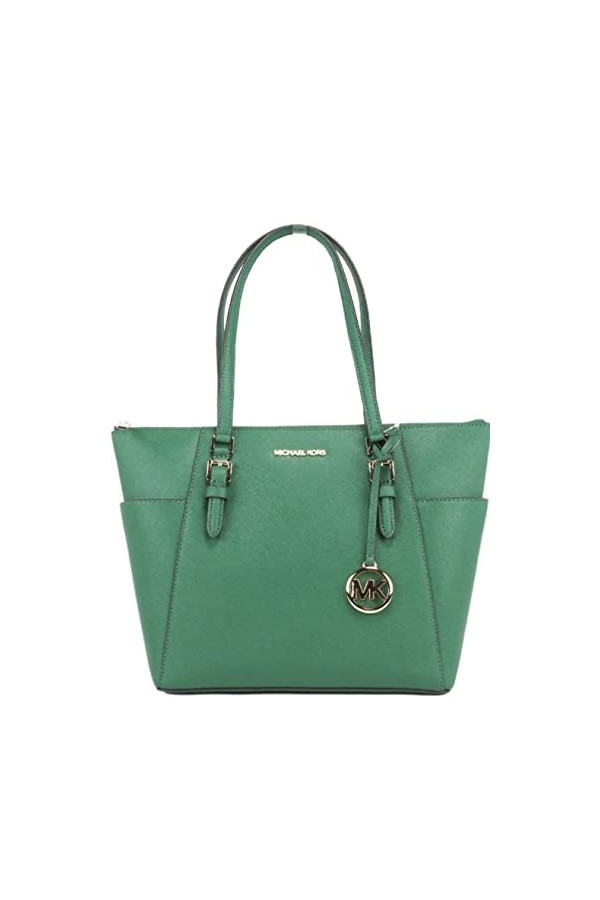 Michael Kors Charlotte Signature Large Top Zip Tote - Brown