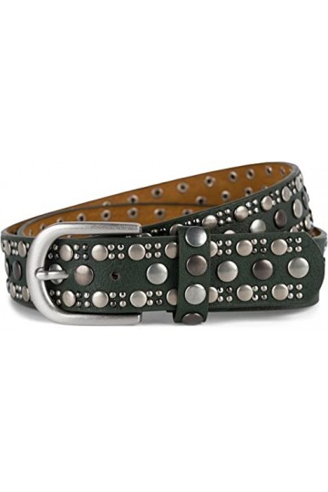 styleBREAKER Ceinture femme à rivets Unicolore avec différents rivets ronds, similicuir Unicolore, ceinture à la taille, cein