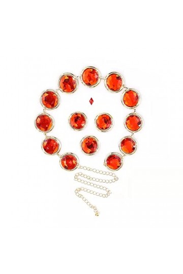 Raven Ceinture pour cosplay, Halloween, cosplay, ceinture de taille pour femme, ensemble de chaînes en pierre pour bricolage,