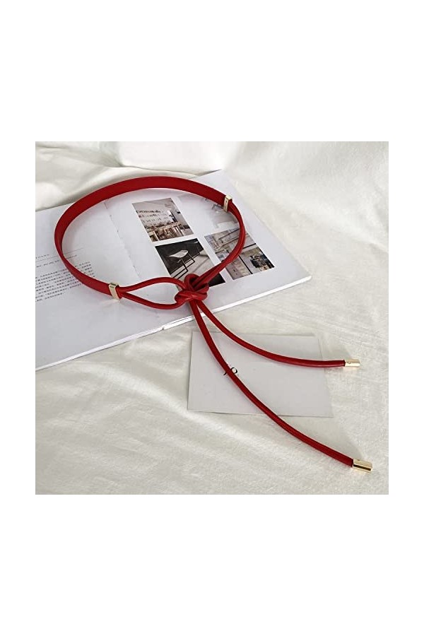 CHANYI Femmes Robe Ceintures Ceintures De Nœuds pour Femmes Mode Plus Long Gland Doux Faux Cuir Ceintures Robe Manteau Party 