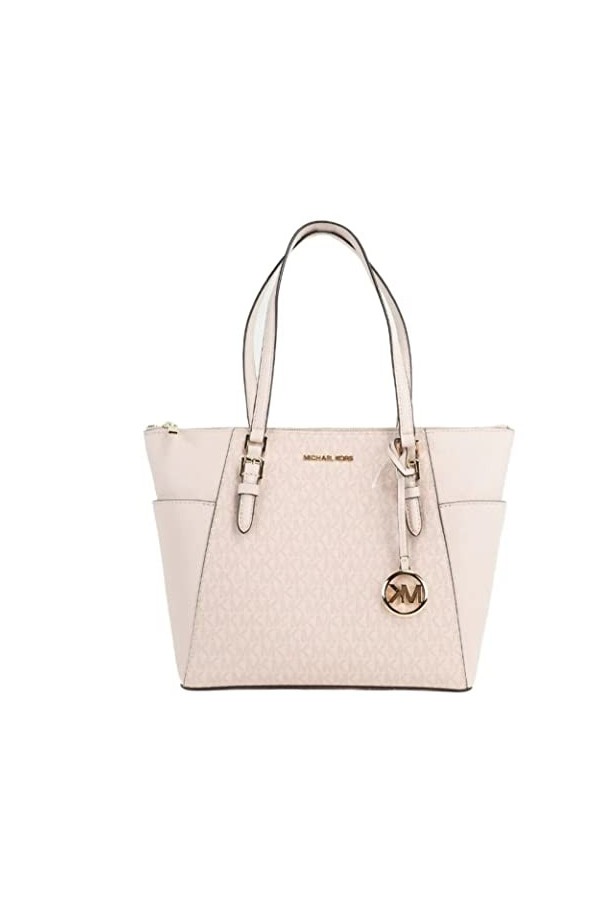 Michael Kors Charlotte Signature Large Top Zip Tote - Brown