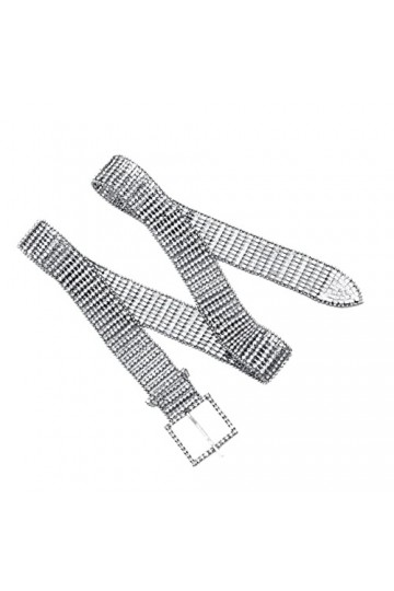 GALPADA Ceinture de mariage strass 8 belle écharpe boucle strass ceinture accessoires chaîne rangées taille carré demoiselle 