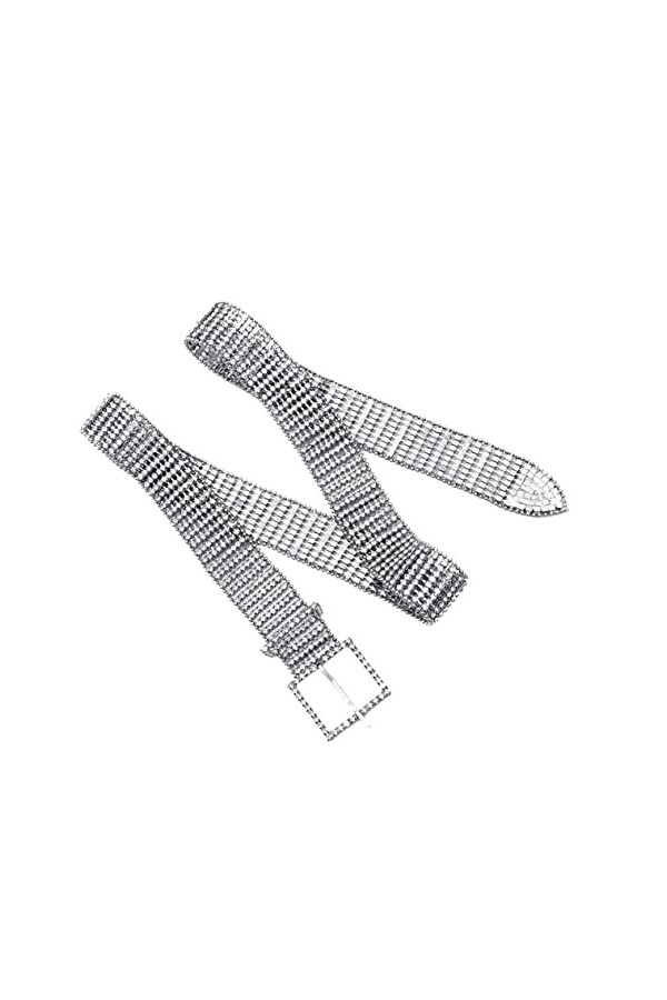 GALPADA Ceinture de mariage strass 8 belle écharpe boucle strass ceinture accessoires chaîne rangées taille carré demoiselle 