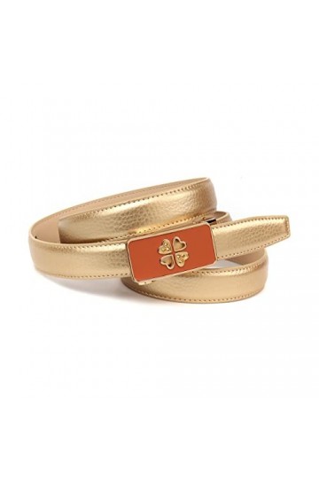 Anthoni Crown Ledergürtel Ceinture, Gold, 100 Femme