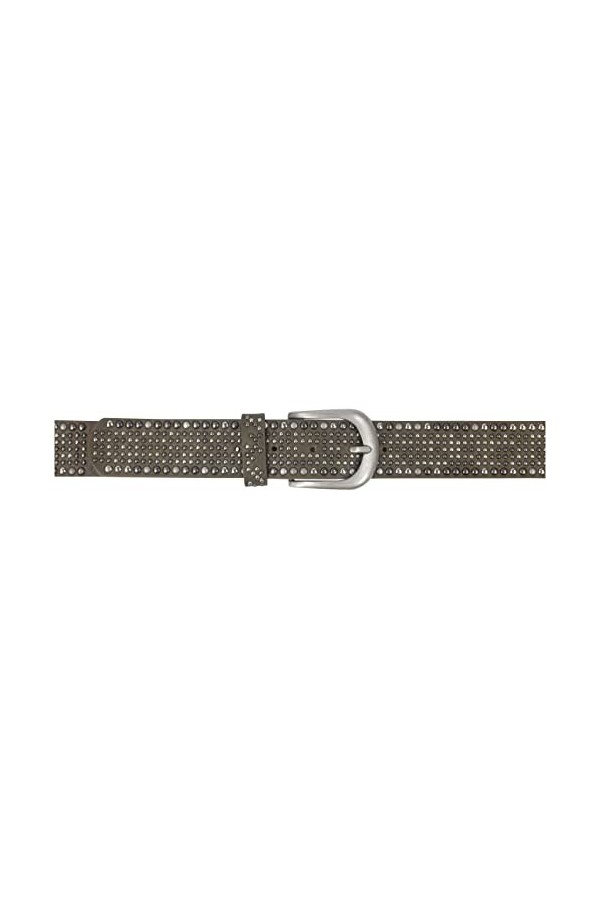 Ceinture pour femme avec rivets en strass style vintage - Largeur : environ 3,8 cm, Olive, taille
