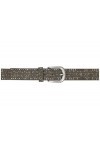 Ceinture pour femme avec rivets en strass style vintage - Largeur : environ 3,8 cm, Olive, taille