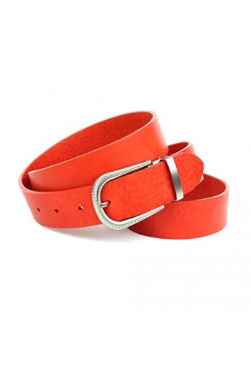 Anthoni Crown Ledergürtel Ceinture, Pink, 100 Femme