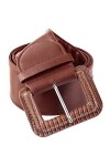 KYEYGWO Ceinture en cuir synthétique pour femme avec boucle ardillon réglable, large ceinture pour femme, ceinture de loisirs