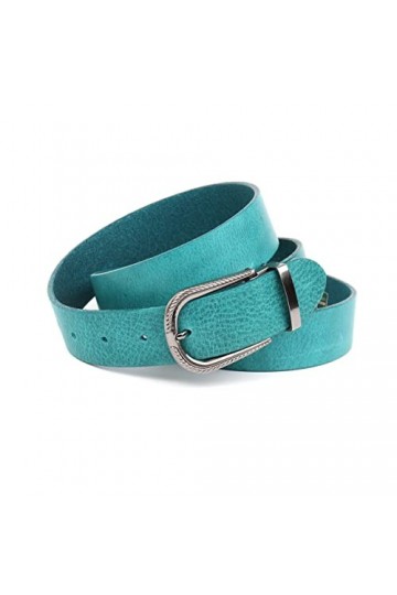 Anthoni Crown Ledergürtel Ceinture, Petrol, 100 Femme