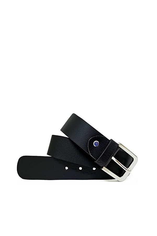 Gloop Ceinture en cuir véritable - Ceinture en jean - Ceinture de costume en cuir pleine longueur - Réglable - Largeur : env.