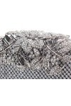 Unique Fermoir argent Diamante Sac de soirée Crystal Diamond Pochette de fiançailles