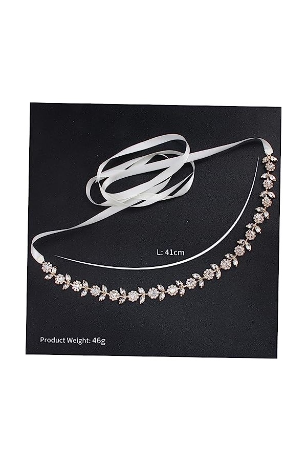 minkissy 2 Pièces Robe De Mariée Ceinture Déclaration Ceintures Pour Femmes Strass Ceinture De Mariage Ceinture De Mariée Sas