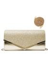 Pochette de soirée à paillettes brillantes avec chaîne, sac à main de soirée en forme denveloppe, sac à bandoulière pour mar
