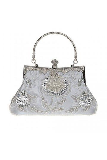 Ro Rox Marie 1920 Flapper Gatsby Peaky Blinders Soirée de Fête Sac à Main - Noire