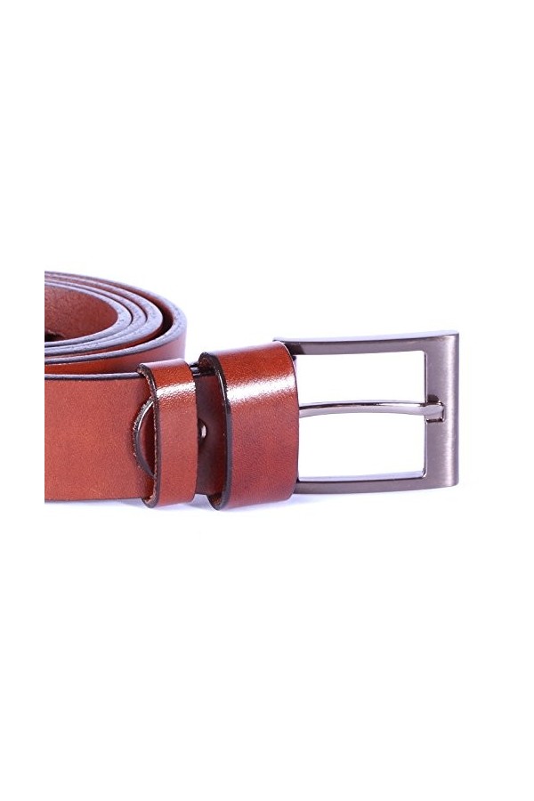 Kabber Ceinture Femme - Cuir Véritable de Qualité Tannage Végétal - Fabriquée en Europe - Différentes Longueurs et Couleurs D