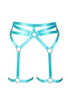 PETMHS Harnais de jambe punk pour femme - Ceinture porte-jarretelles - Sangle de corps - Cadre de cage - Lingerie Harajuku go