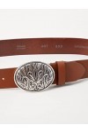 MGM - Ceinture Femme - Legno, 100164 - Marron cognac 950-4 - FR : 80 Taille fabricant : 80 cm 