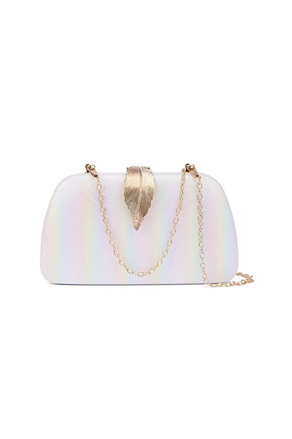 WEIMZC Pochette de soirée à franges pour femme - Sac à main de soirée - Pochette de mariage - Sac à main à bandoulière, rose 