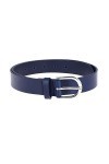 FASHIONGEN - Ceinture femme en Cuir de Taureau végétale, 3 cm de largeur, pour jeans, pantalons, RIVOLI - Bleu marine Boucle