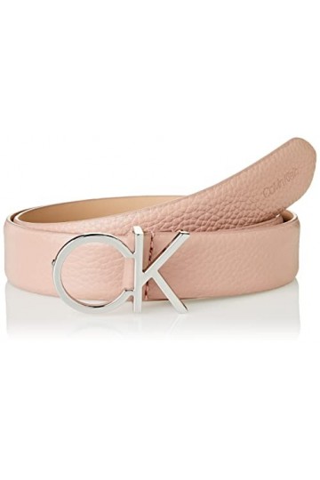 Calvin Klein RE-Lock CK Logo Belt 30MM PBl Ceintures, Cafe Au Lait, 90 Femme