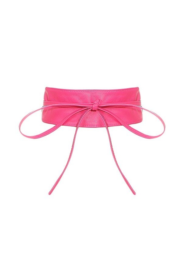 malito Femme Taille Ceinture Cuir Souple large bande lier G100 rose fuchsia 