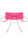 malito Femme Taille Ceinture Cuir Souple large bande lier G100 rose fuchsia 