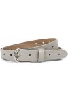 styleBREAKER Ceinture en cuir uni pour dames avec gaufrage aztèque en zigzag et épine gaufrée, raccourcissable 03010110, tail