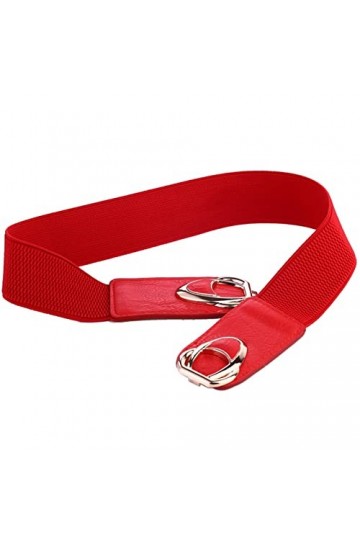 VIROYA Ceintures pour femmes Ceinture élastique pour femmes Ceinture élastique Taille élastique 4,0 cm Largeur Designer coul