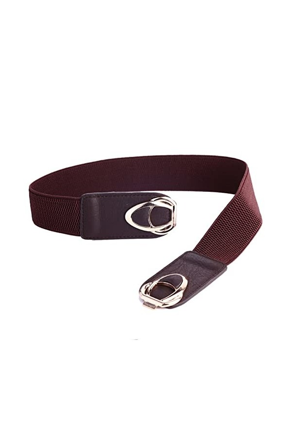 VIROYA Ceintures pour femmes Ceinture élastique pour femmes Ceinture élastique Taille élastique 4,0 cm Largeur Designer coul