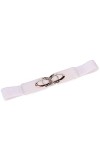 VIROYA Ceintures pour femmes Ceinture élastique pour femmes Ceinture élastique Taille élastique 4,0 cm Largeur Designer coul