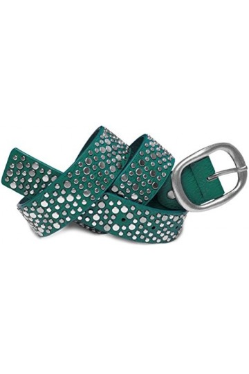 styleBREAKER Ceinture style vintage avec des rivets à tête plate de différentes tailles, longueur ajustable 03010022, taille: