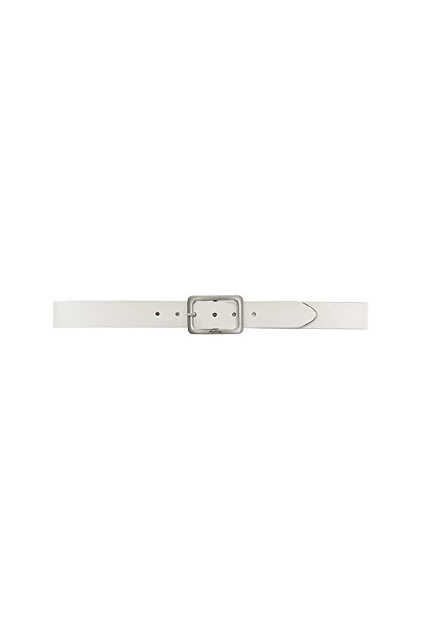 MUSTANG Womans Ceinture en cuir 3,5 W110 Blanc, Blanc., W110