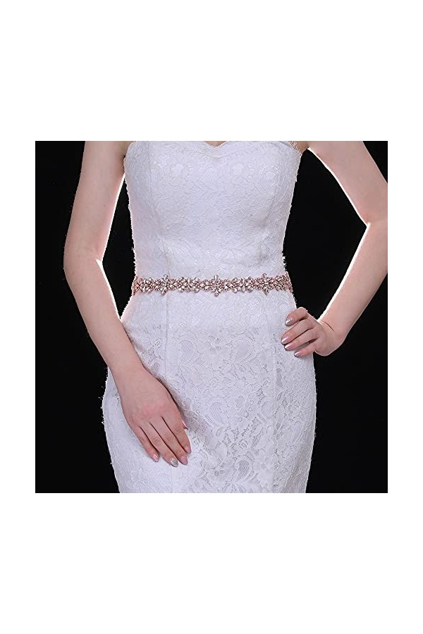 CHIC DIARY Ceinture de mariage à strass - Ceinture de mariée, ceinture décorative, ceinture de mariée, ceinture de mariée, ce