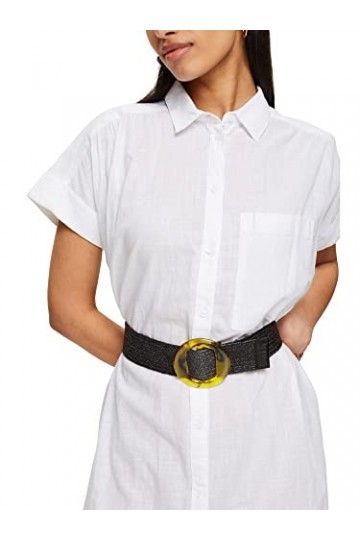 Esprit 042EA1S302 Ceinture, 001/Noir, S Femme