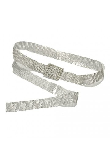 Saturey Ceinture Femme 11 5 cm Chaîne de Taille de Ceinture for Femmes 10 rangées en Diamant en Diamant en Diamant Ceinture c