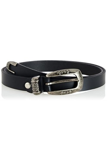 Lois Ceinture en Cuir véritable 20 mm, Noir Noir , Taille Unique Femme