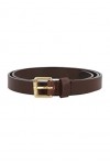 Gusti Ceinture en cuir - Birte - Ceinture en cuir étroite simple avec boucle dorée - Ceinture décorative - Accessoires femme 