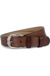 styleBREAKER Ceinture étroite unisexe en cuir véritable Unicolore avec boucle gaufrée, cuir Unicolore, peut être raccourcie 0