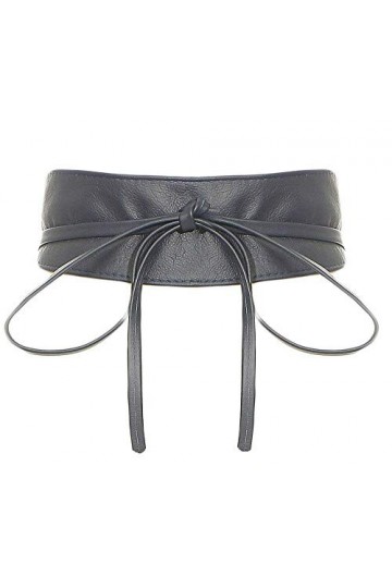 malito Femme Taille Ceinture Cuir Souple large bande lier G100 bleu 