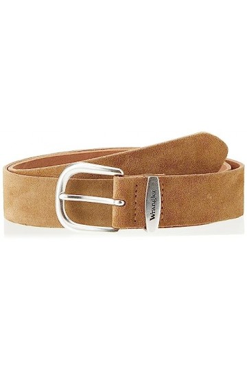 Wrangler Easy Belt Ceinture, Brown Suede, 85 aux Femmes
