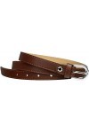 Caspar GU273 Ceinture fine et élégante pour femme, Taille:95, Couleur:chataigne