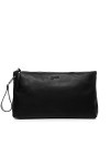 BACCINI pochette JIL cuir véritable | clutch femme noir | sac à main de soirée fait à la main